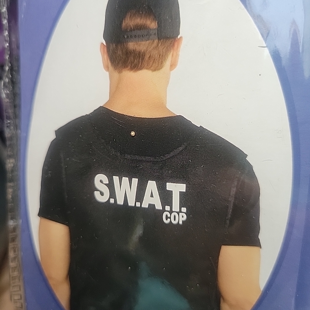Black S.W.A.T. Cop T-Shirt